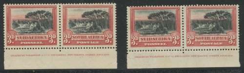 South Africa. 3d London Printing Imprint X 2. Mm. Cat: R1080+