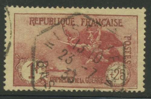 France. SG 452 1f + 25c: Cat: £33.00 (R745.00+) FU