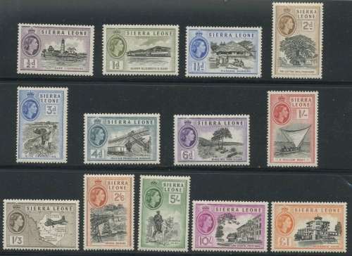 Sierra Leone. QE II Set UMM . SG 210-222 Cat:£75.00 (R 1610.00+)