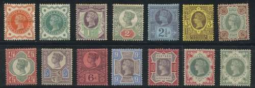 GB QV Jubilee Issue to 1/- Mint. Cat: £714.50 / R14 760.00