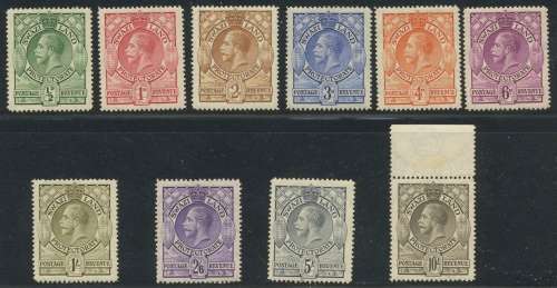 Swaziland. KG VI basic set to 10/- lmm