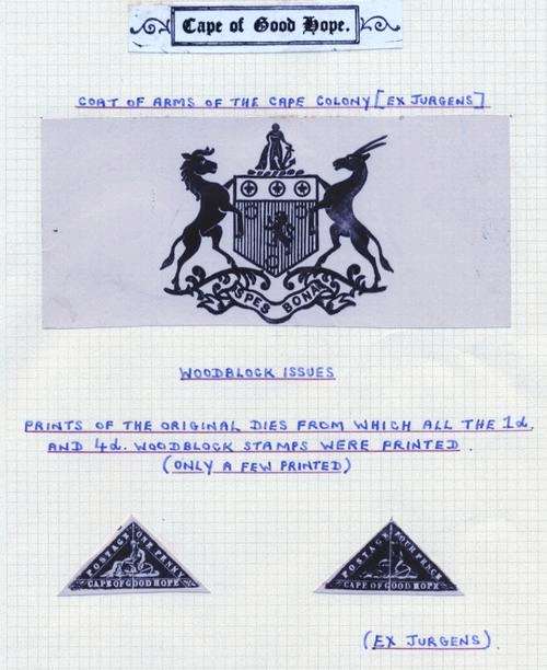 Cape of Good Hope. Woodblock Prints from ORIGINAL dies. Scarce.