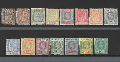 1910 Mauritius Arms Complete Set of 15.