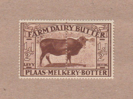 1930 South Africa 1/2D Dairy Tax, fresh UMM.