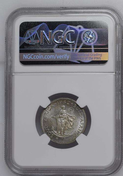 1952 South Africa 1S NGC graded MS64