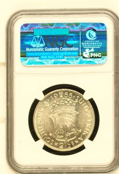 1955 South Africa 2.5S NGC graded MS63