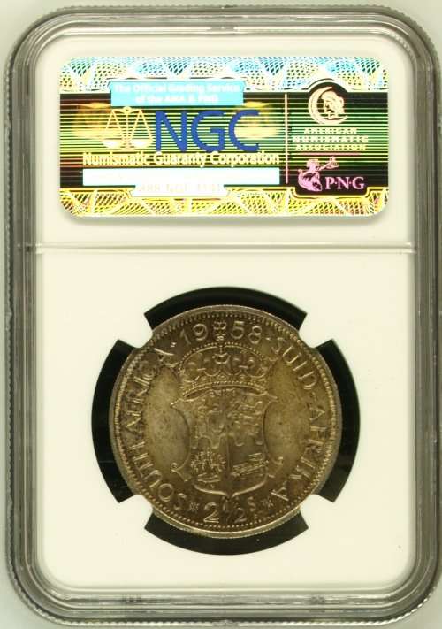 1958 South Africa 2.5S NGC graded MS63