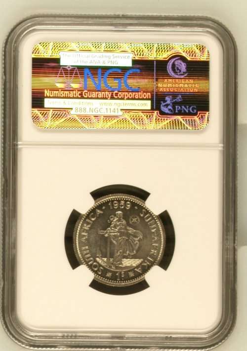 1959 South Africa 1S NGC graded MS63