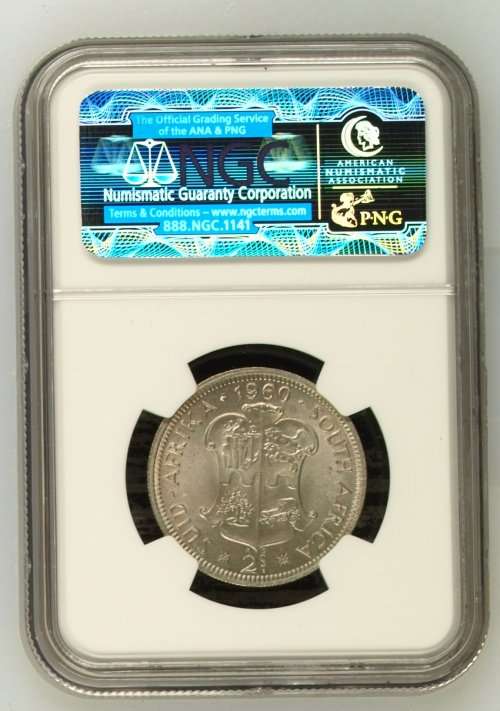 1960 South Africa 2S NGC graded MS64
