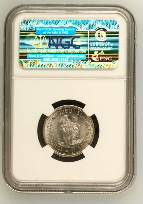1960 South Africa 1S NGC graded MS64