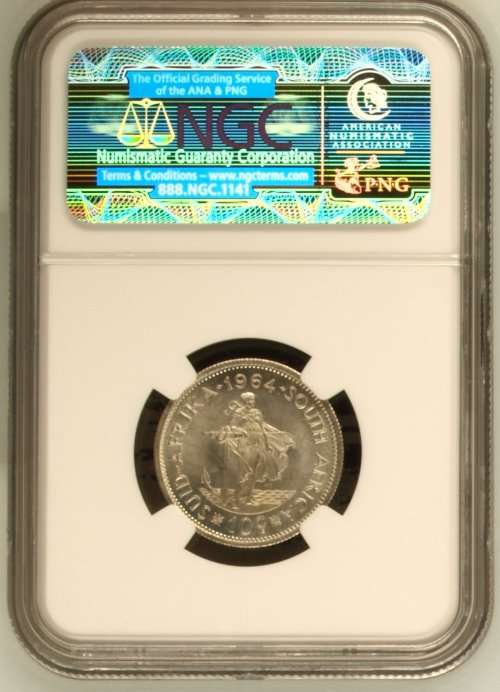 1964 South Africa 10c NGC graded MS65