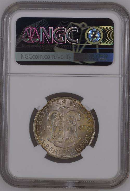 1940 South Africa 2S NGC graded MS62