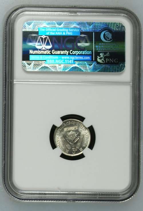 1949 South Africa 3P NGC graded MS63