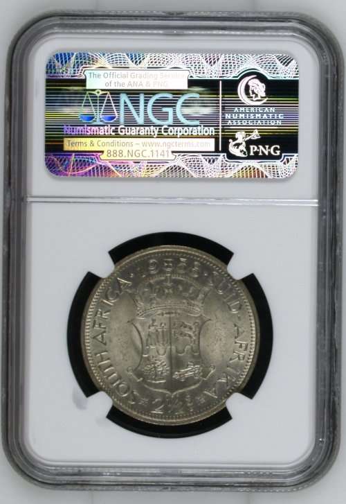 1958 South Africa 2.5S NGC graded MS63