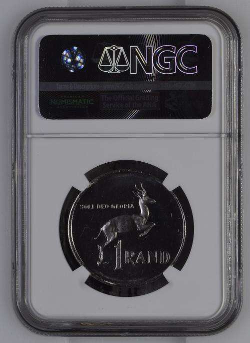 1982 South Africa President Vorster Rand NGC graded MS64