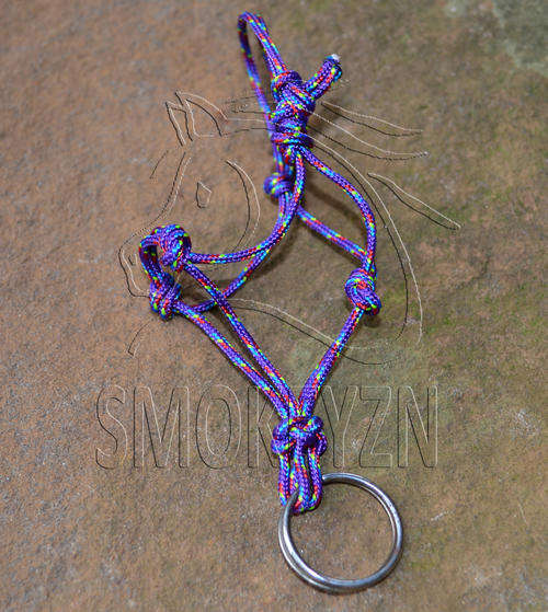 Horse Halter Keyring - Purple