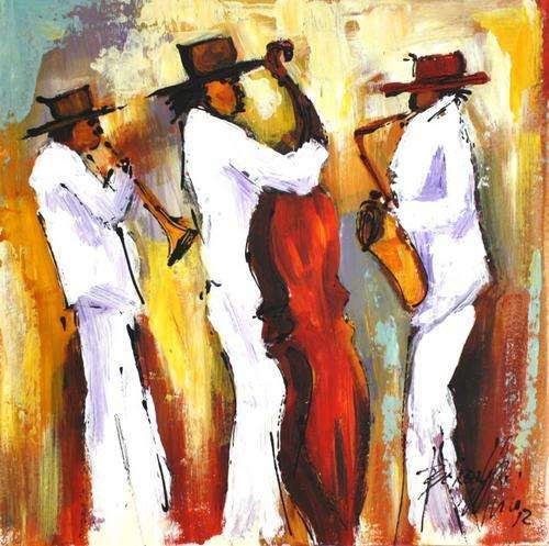 Beautiful Acrylics painting on board canvas by sought after Artist: Bekezela