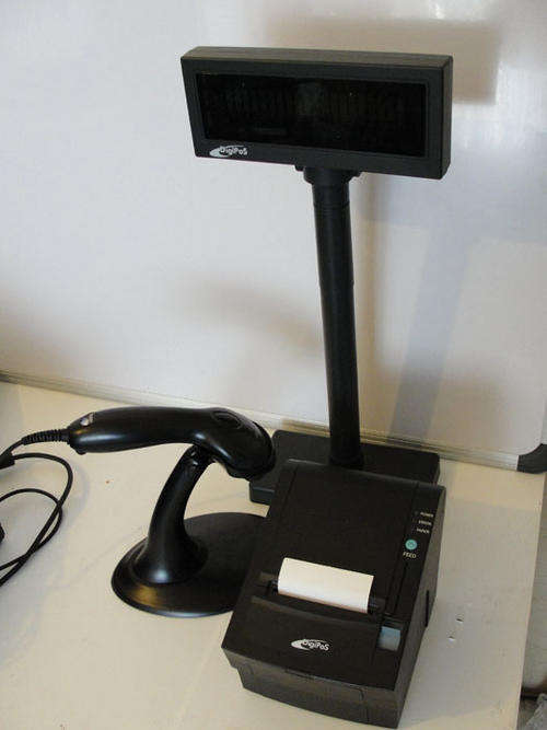 Thermal Printer, Barcode Scanner and Pole Display - Point of Sale Hardware Combo