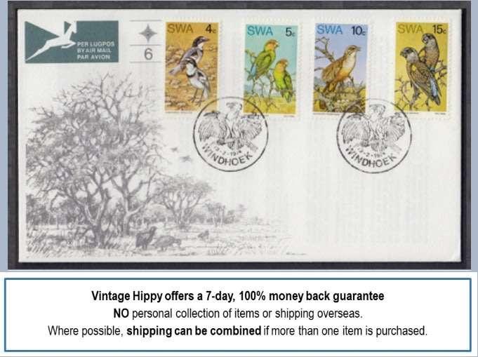 South West Africa First Day Cover, Birds of South West Africa