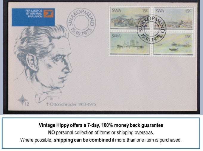 South West Africa First Day Cover, Paintings by Otto Schroder 1975