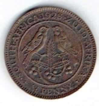 !! R1 START !!  Union of South Africa, Better Grade Farthing (Quarter Penny) of 1928
