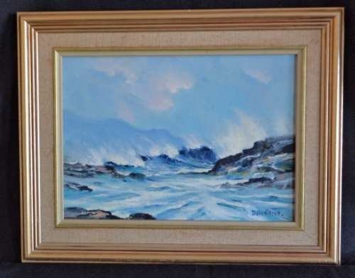 Framed Seascape signed by Dale Elliott