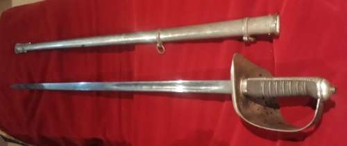 J.R. Gaunt & Son Ltd British Infantry Officers Pattern Basket Hilt Sword With Edward VII Cipher
