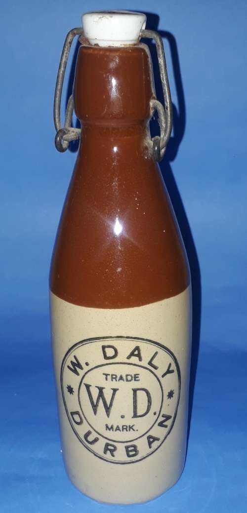 Vintage W. Daly Durban Ginger Beer Bottle with Swing Stop