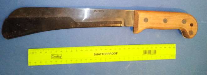 WWII Non-Folding Survival Machete (CASE XX) with Original Blade Cover