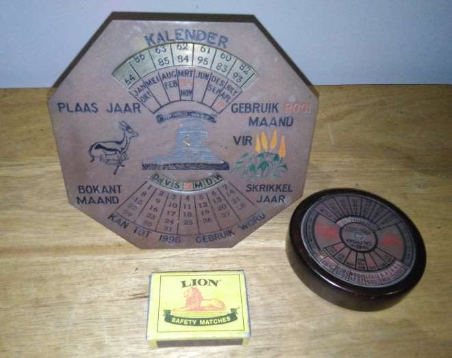 2 x Vintage Perpetual Calendars made from brass