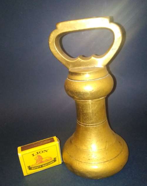 Antique 7 lb Brass Bell Weight