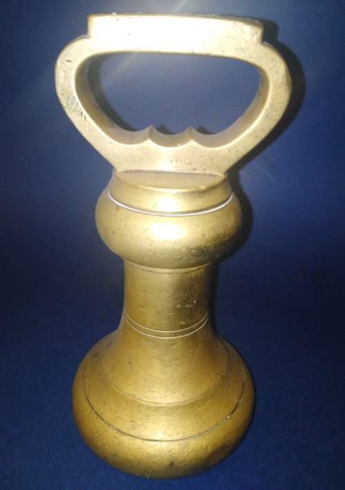 Antique 7 lb Brass Bell Weight