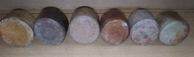 A Collection of 6 Victorian Inkwells