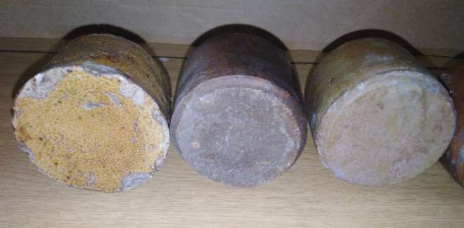 A Collection of 6 Victorian Inkwells