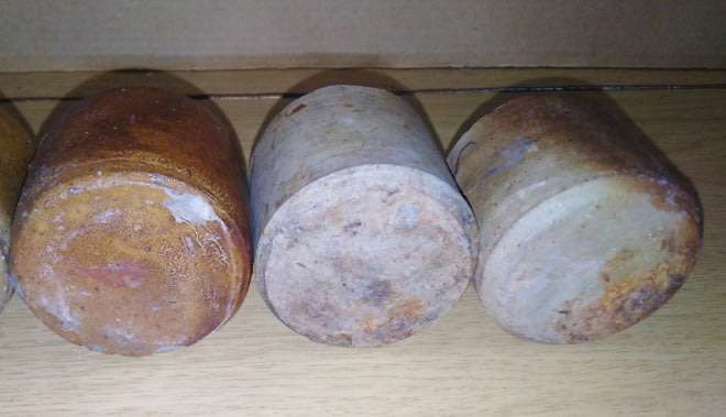 A Collection of 6 Victorian Inkwells