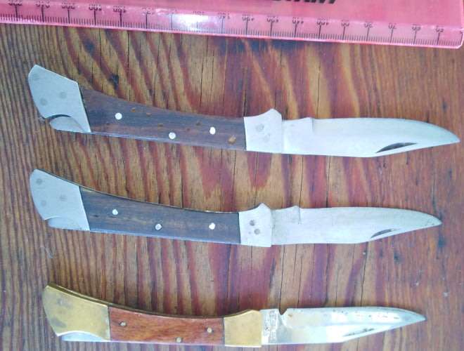 A Collection of 3 folding knives