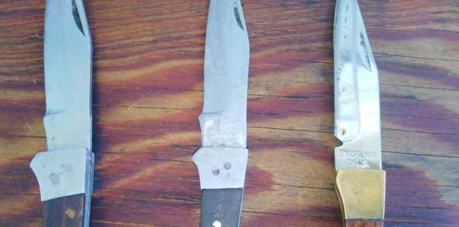 A Collection of 3 folding knives