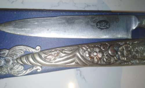A Decorative Boxed Gaucho Knife and Sheath from Argentinia