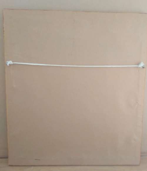 A Beautiful Vintage Piece of Hand Embroidery of a  Zebra under tree