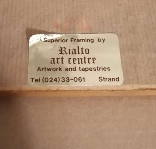 Beautiful Vintage Hand Embroidery of a leaping Antelope