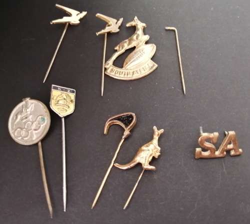Collection of 77 Lapel Badges/Pins/Tie Pins  Including some from Transvaal Rugby (1953 -1982)
