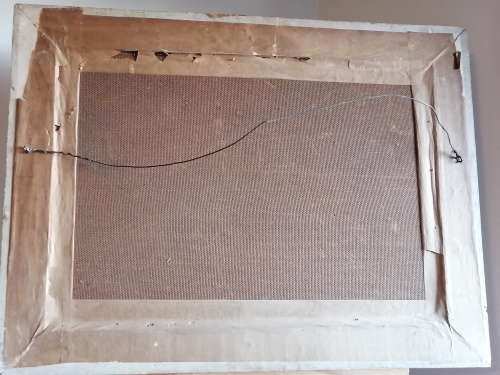 Framed E B King Painting: Oil on Board, Signed and Dated 1959