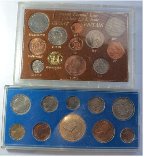 Great Britain Collection of Uncirculated Coins in Perspex Holders