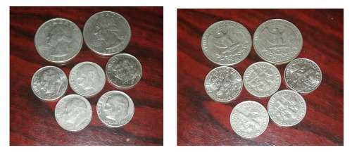 A Collection of notes from  Swaziland, Indonesia and coins from ZAR, SA and America