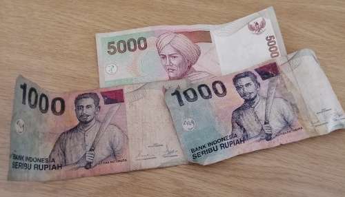 A Collection of notes from  Swaziland, Indonesia and coins from ZAR, SA and America