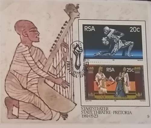 First Day Cover of the State Theatre, Pretoria 1981- signed by Daneel, one of the builders
