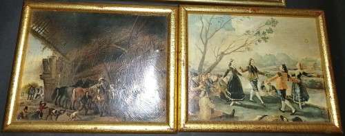 Six Vintage Items including a Staffordshire Bone China Commemorative plate finished in 22 ct