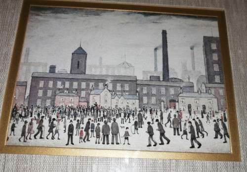 Six Vintage Items including a Staffordshire Bone China Commemorative plate finished in 22 ct