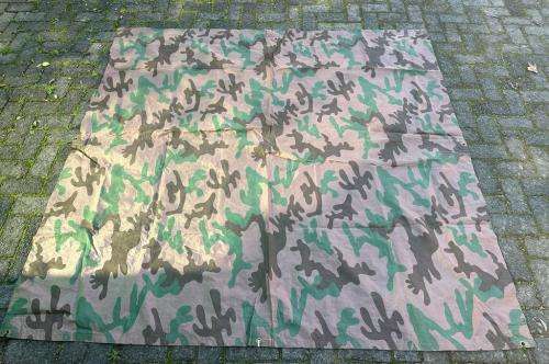 SA SPECIAL FORCES RECCE Pat 90 Cabbage Patch Camo Ground Sheet - Size 1,980m x 1,880m