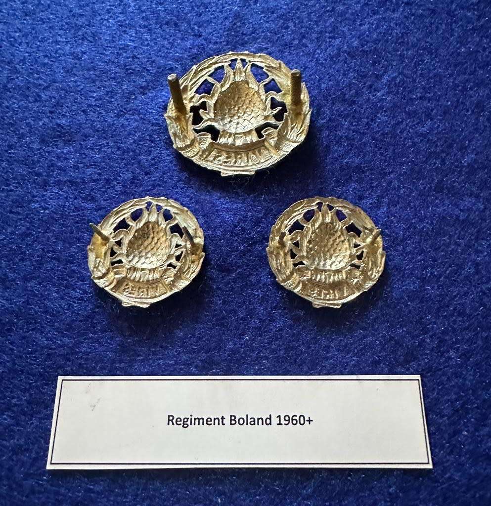Regiment Boland 1960+, Cap Badge and Set of Collar Badges